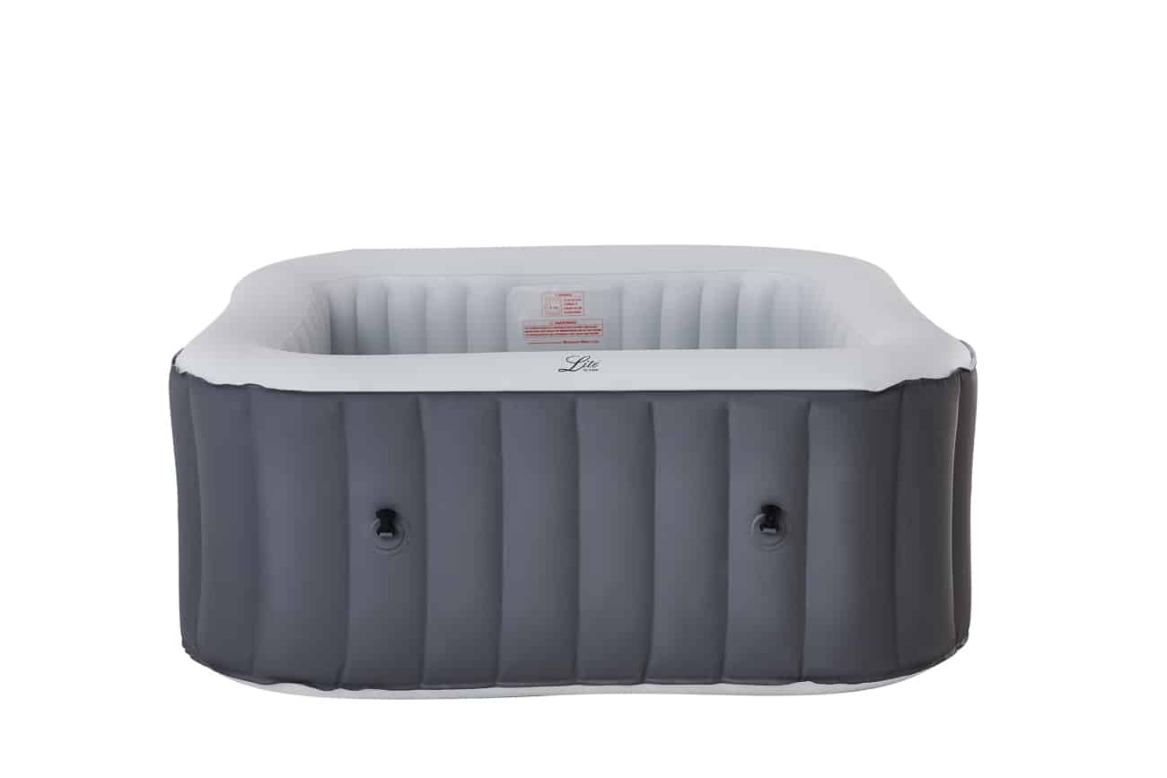 MSpa Lite Series Inflatable hot tub square grey spa for 6 person