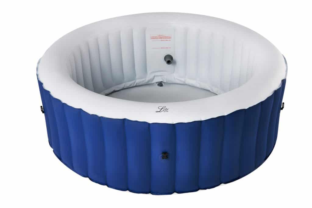 MSpa Lite Series Inflatable hot tub round blue spa for 4 person