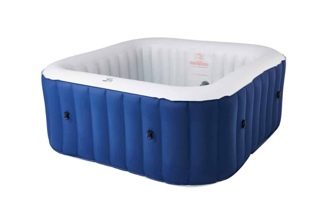 MSpa Lite Series Inflatable hot tub square blue spa for 4 person
